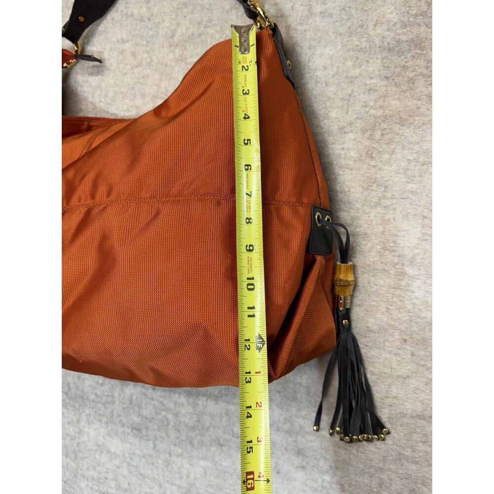 JEAN-PIERRE KLIFA for Anteprima-Nueva Shoulder Bag Nylon Orange Tassel Lined Hob - Picture 11 of 16